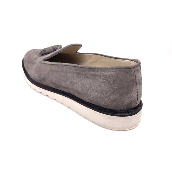 Axel Arigato Men’s Grey Genuine Suede Loafers with Tassels Size US 12 - Picture 5 of 13